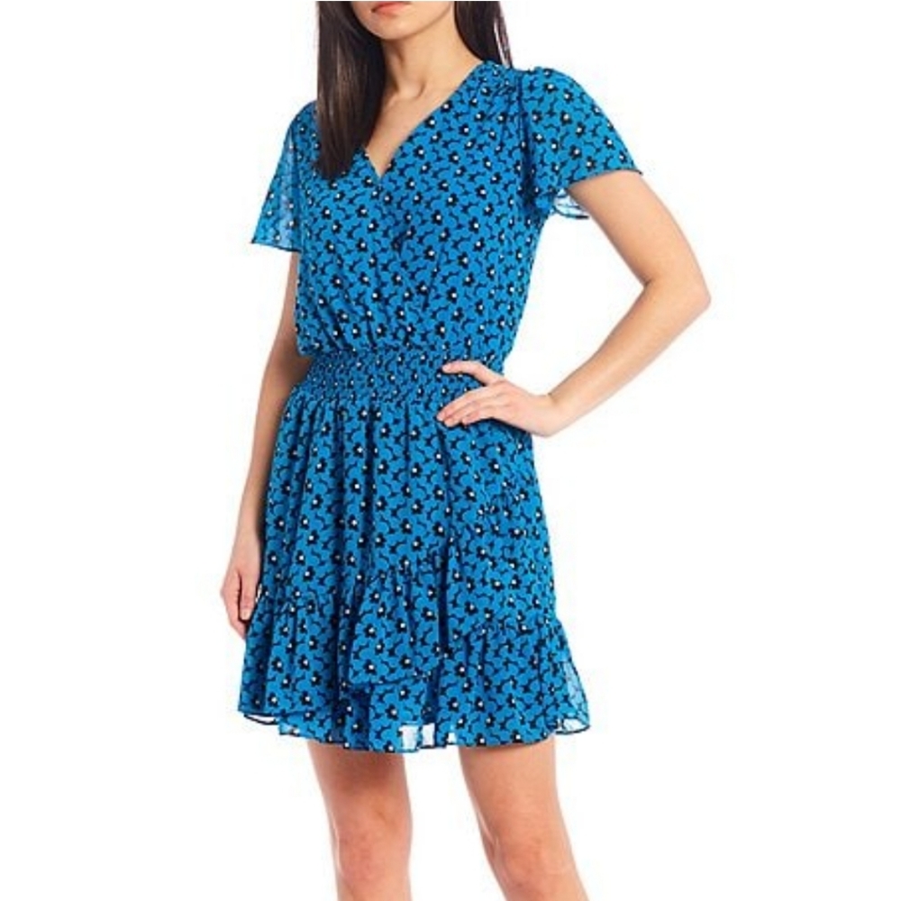 MICHAEL Michael Kors Floral Faux Wrap Dress